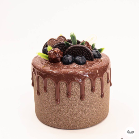 سكوشي كيك مع مغناطيس لون بني