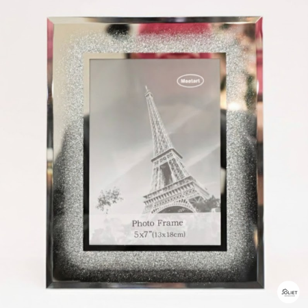 برواز زجاج فضي - 13*18