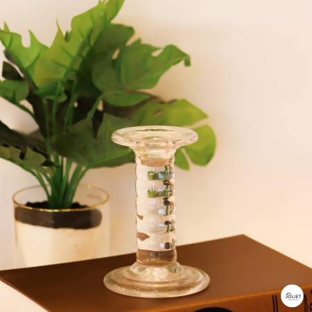 شمعذان شفاف - 2 قطعة