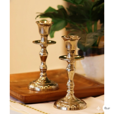 شمعذان لون فضي - fancy