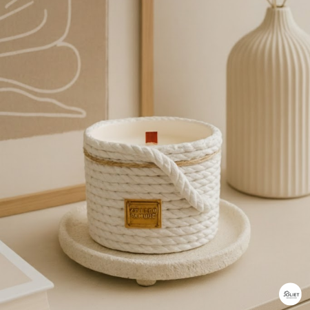 شمعة حجر شكل حبل - كبير