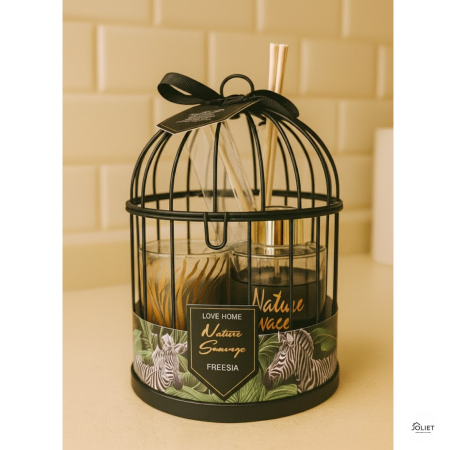 بكج معطر وشمعة مع قفص