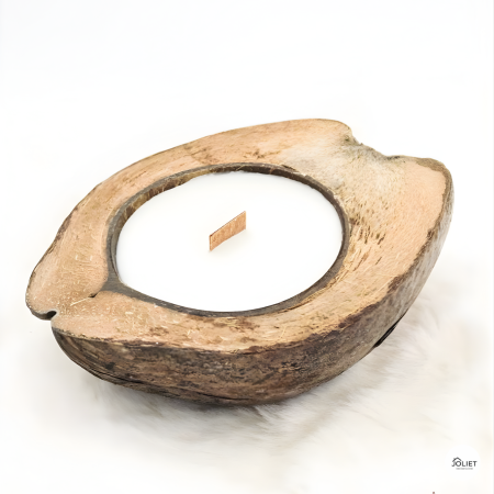 شمعة على شكل جوز الهند - برائحة جوز الهند